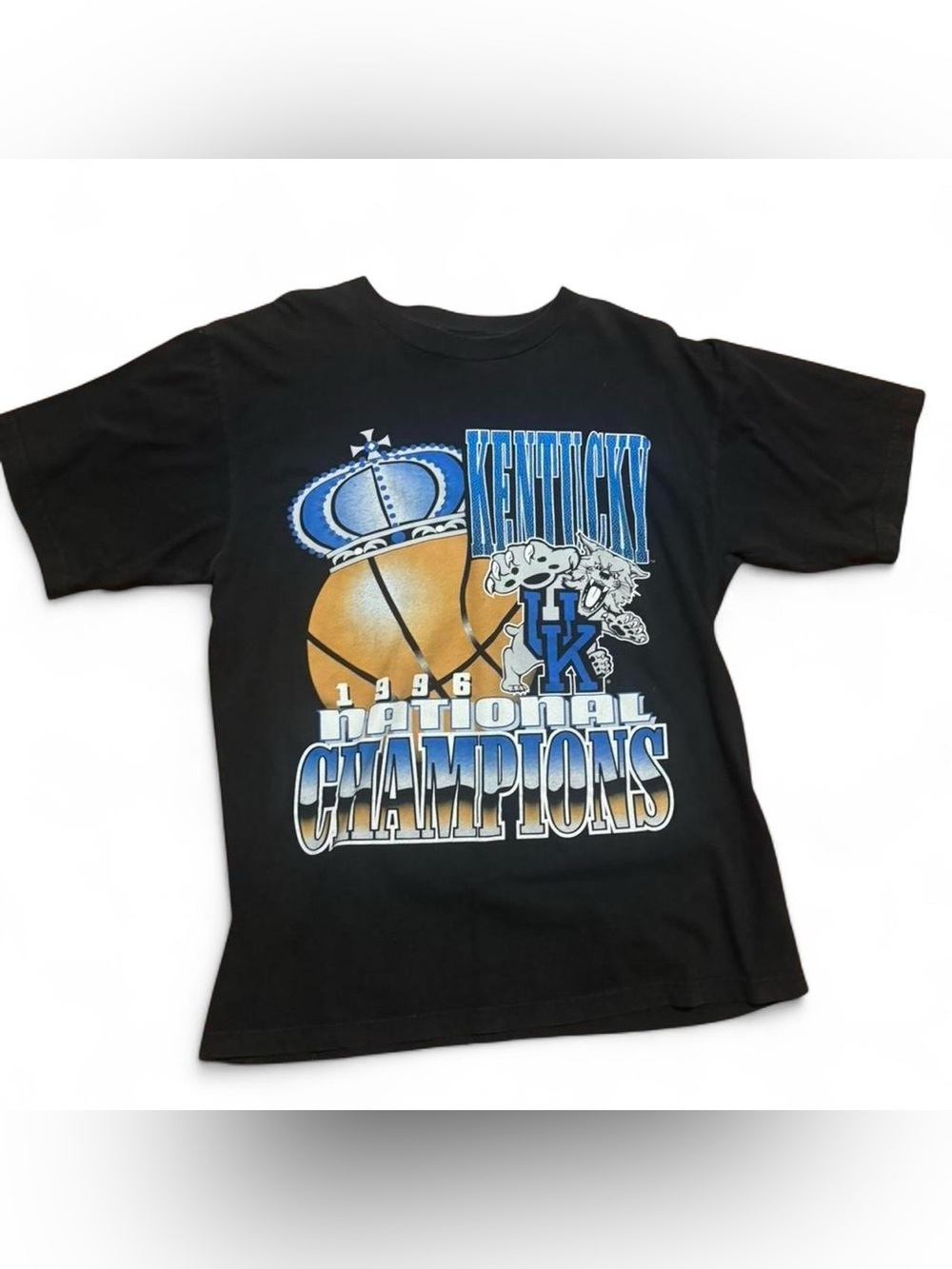 Vintage 1996 Kentucky Wildcats NCAA National Champions T-Shirt Large